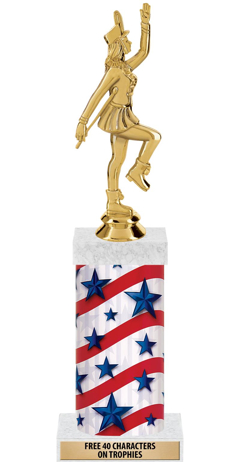 14" AMER GLORY GD FIG SQR TRP