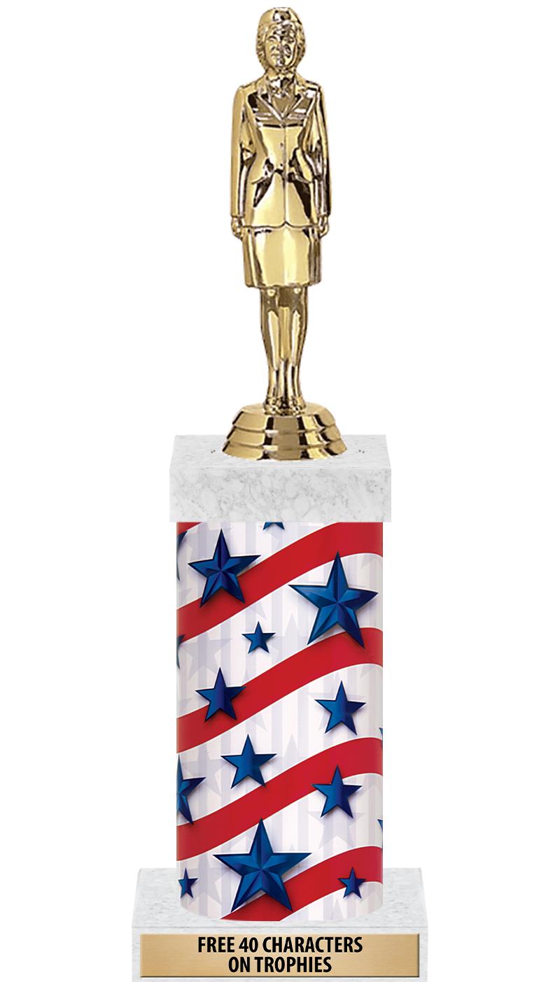 14" AMER GLORY GD FIG SQR TRP