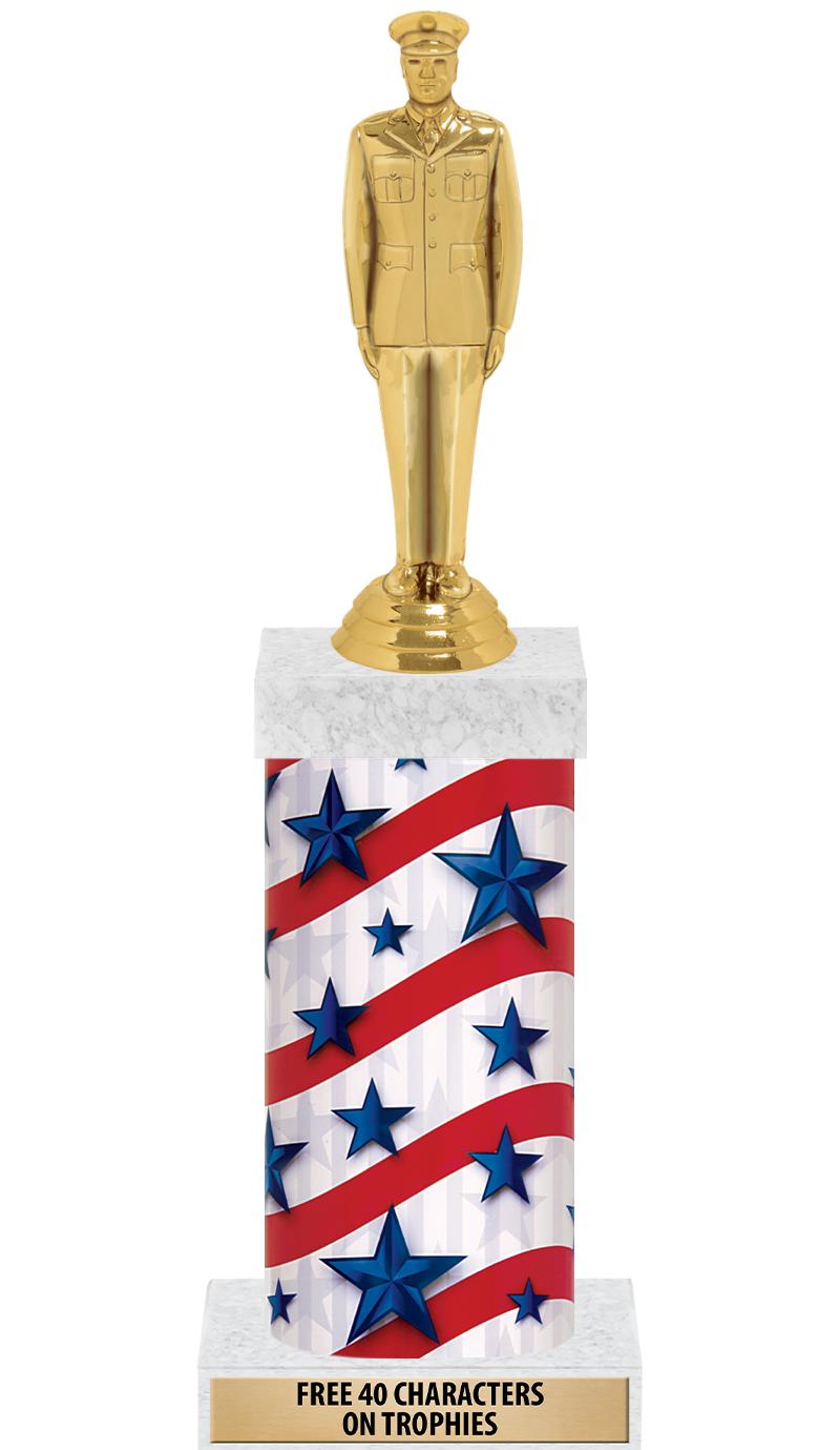 14" AMER GLORY GD FIG SQR TRP