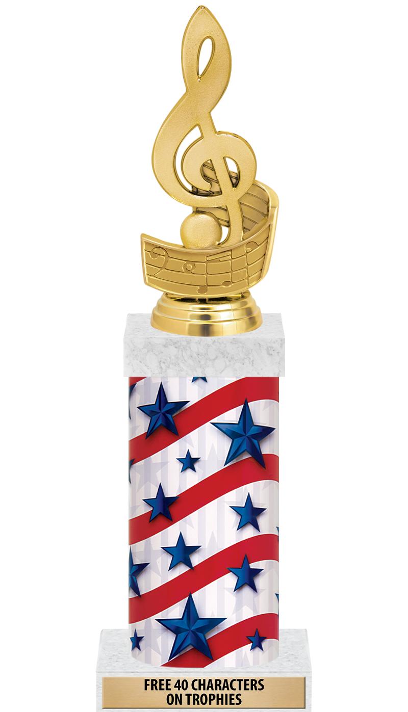 14" AMER GLORY GD FIG SQR TRP