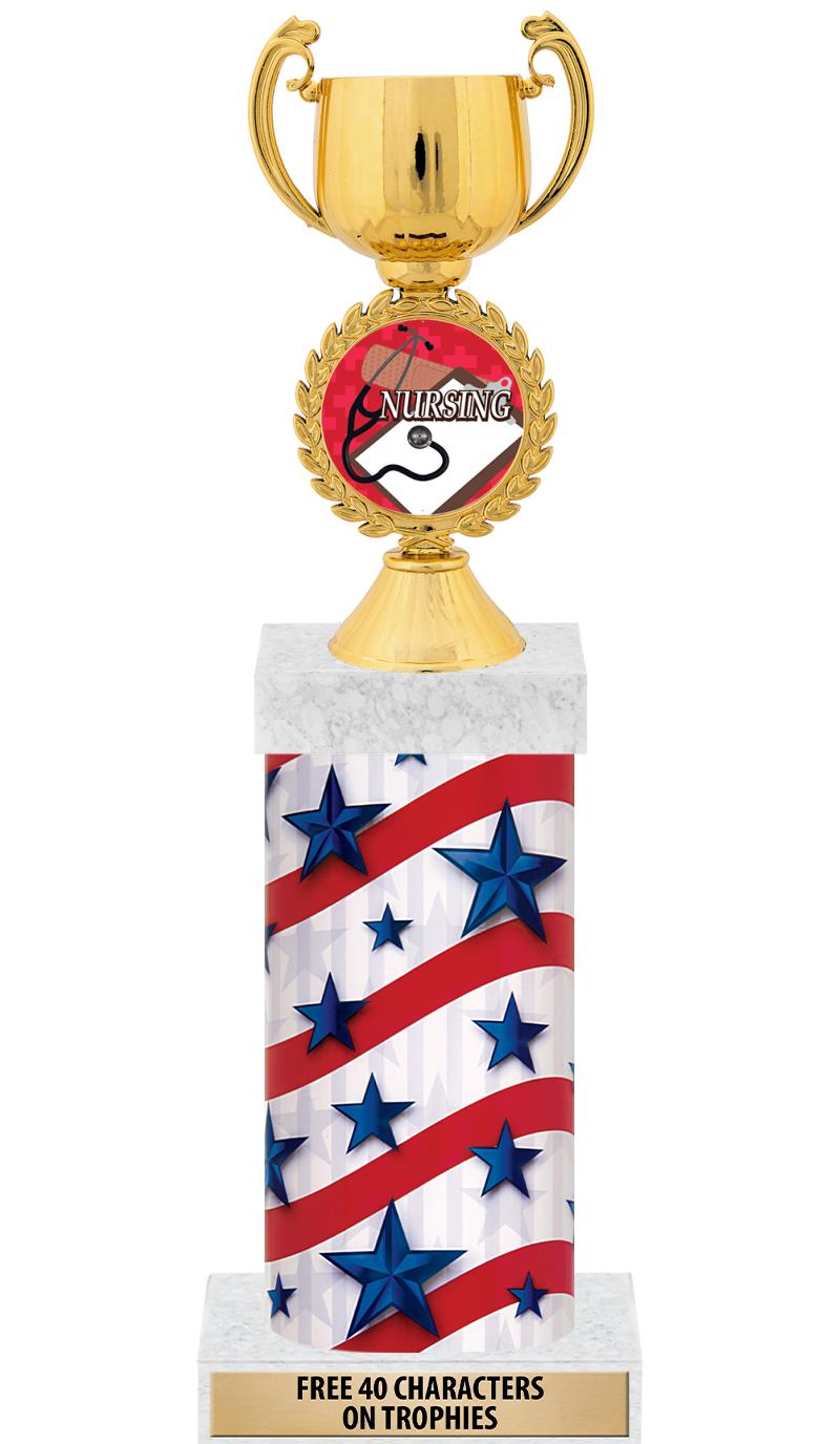 14" AMER GLORY GD FIG SQR TRP