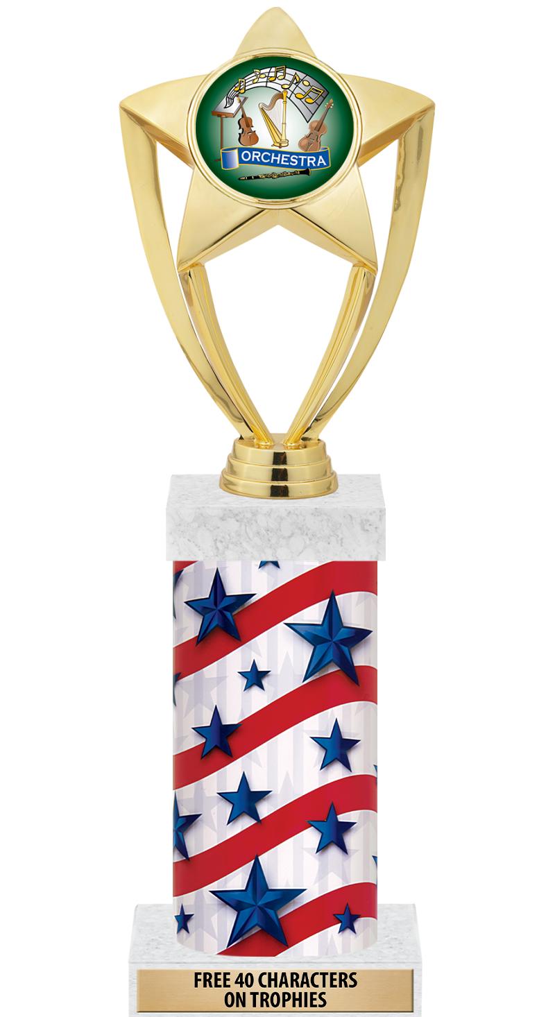 14" AMER GLORY GD FIG SQR TRP