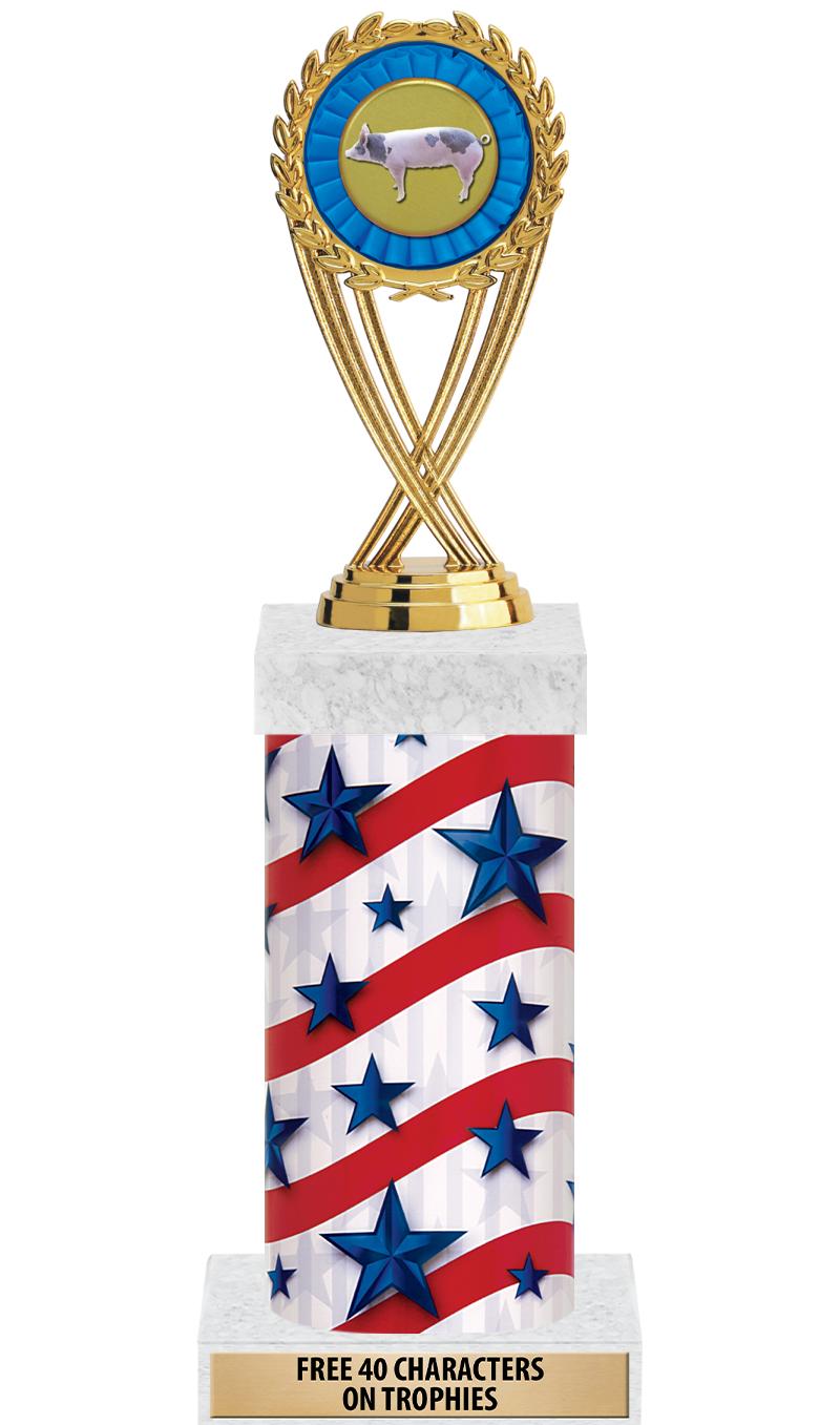 14" AMER GLORY GD FIG SQR TRP