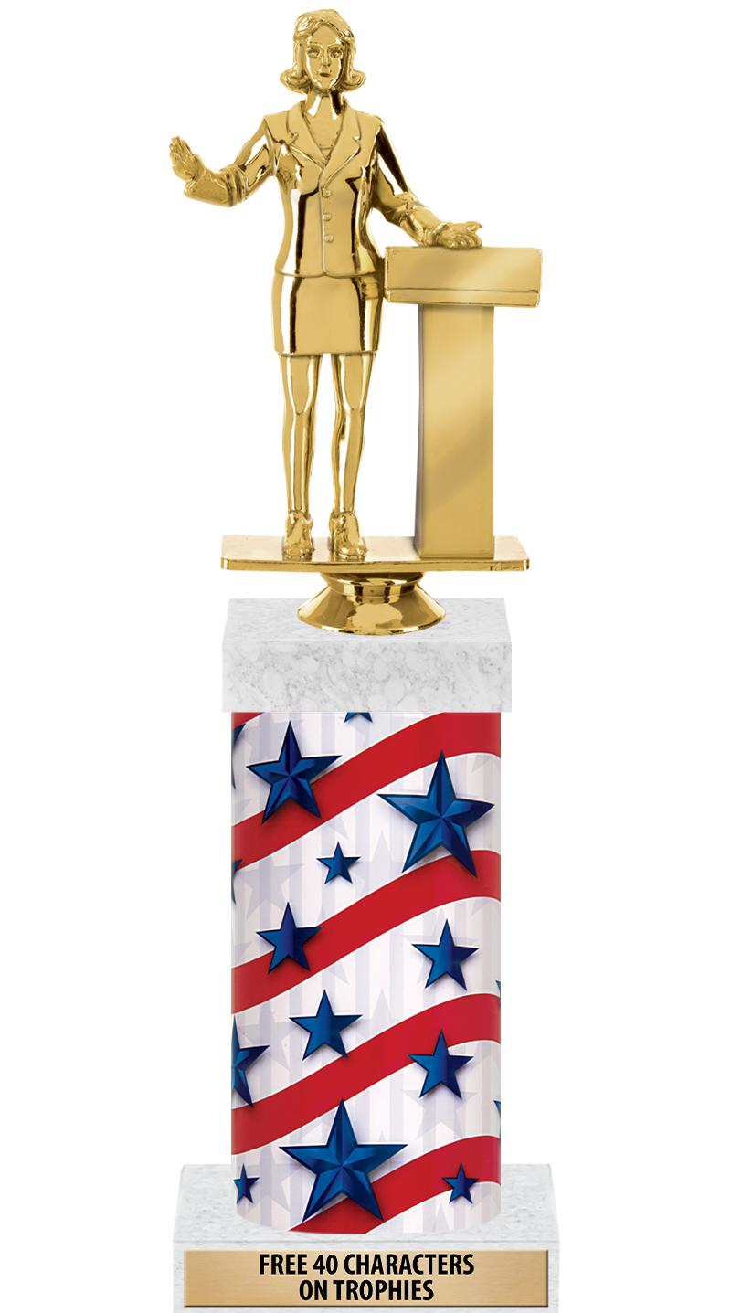 14" AMER GLORY GD FIG SQR TRP