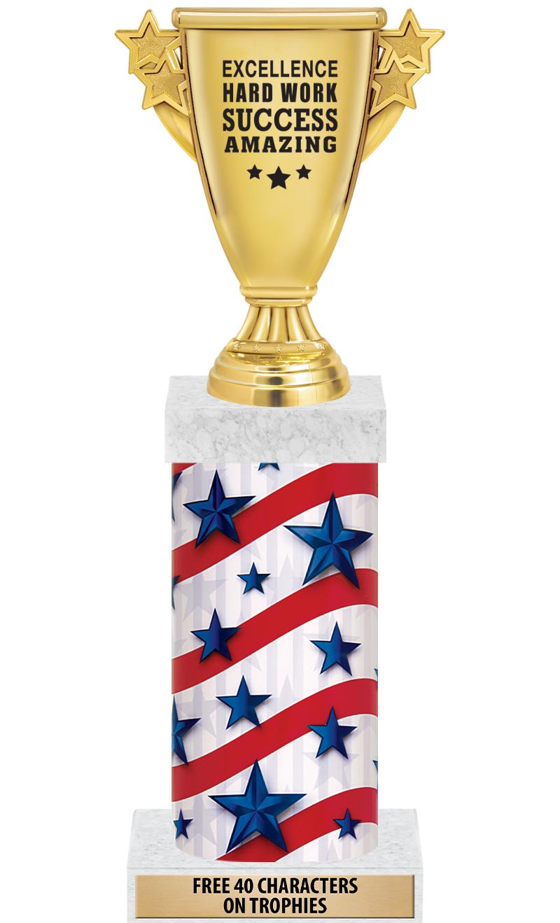 14" AMER GLORY GD FIG SQR TRP