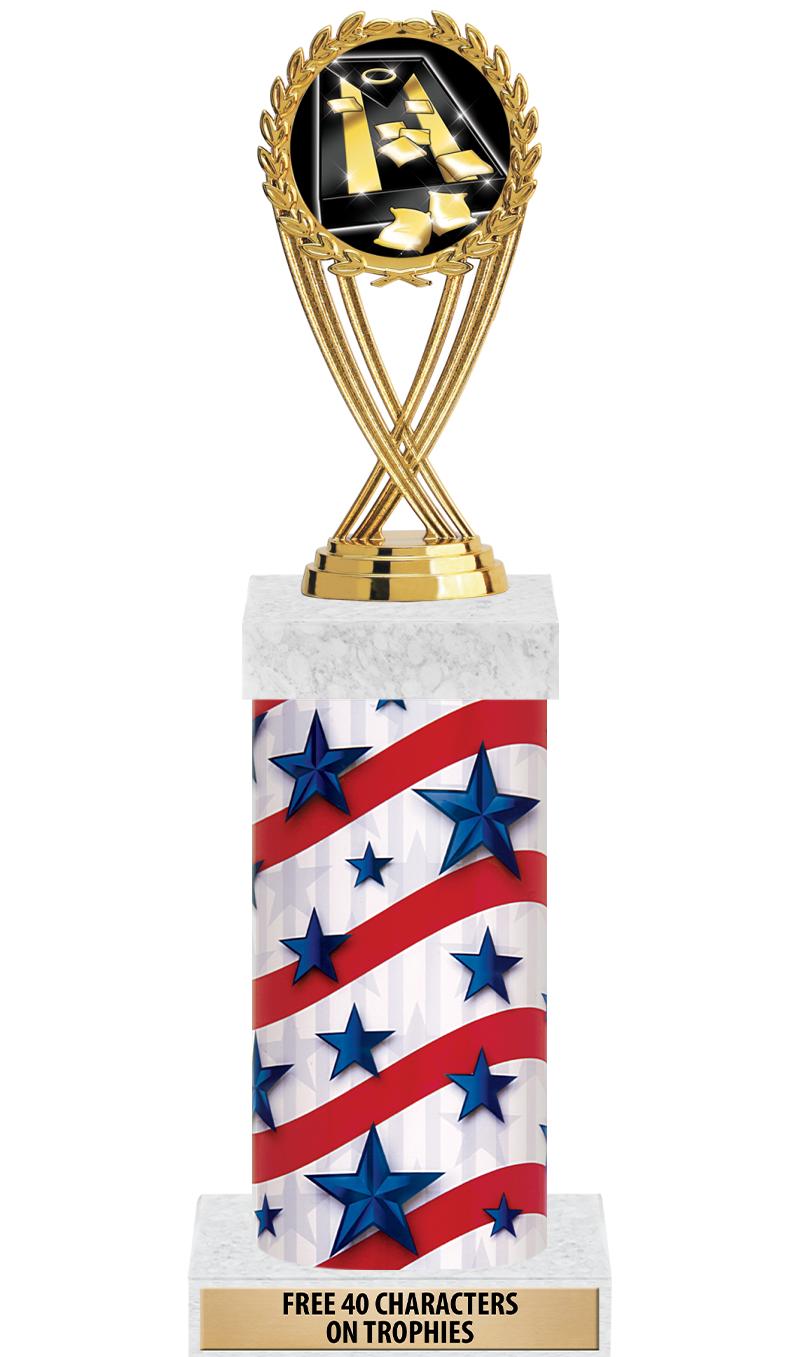 14" AMER GLORY GD FIG SQR TRP