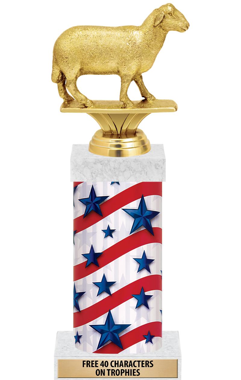 14" AMER GLORY GD FIG SQR TRP