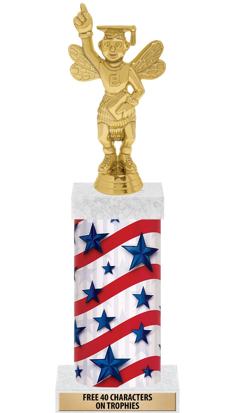 14" AMER GLORY GD FIG SQR TRP