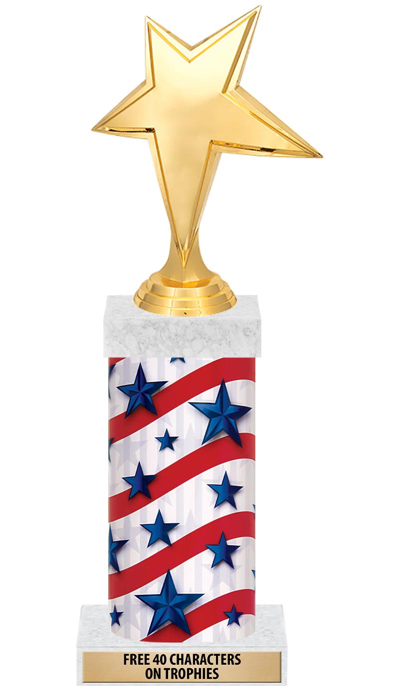 14" AMER GLORY GD FIG SQR TRP