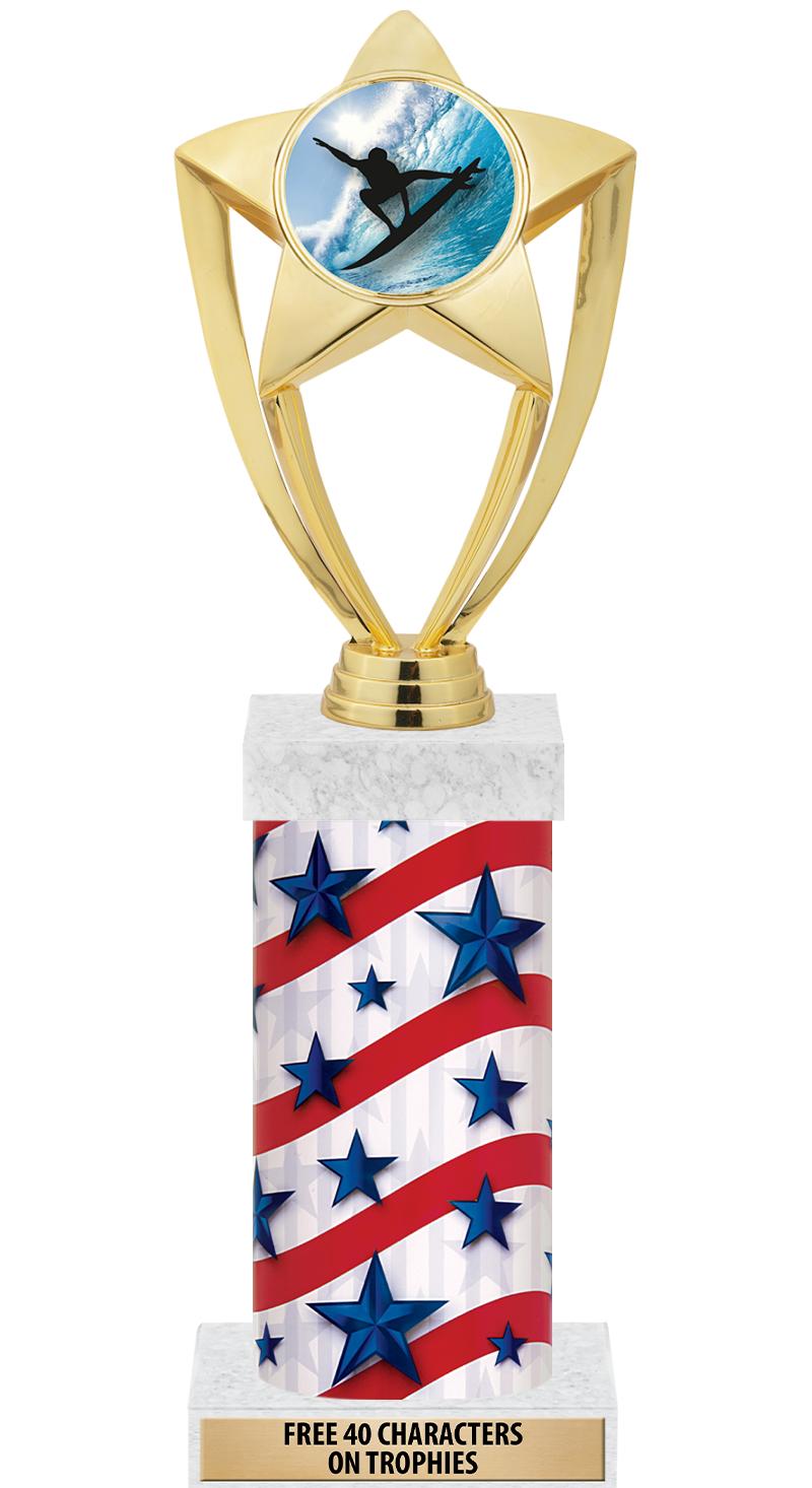 14" AMER GLORY GD FIG SQR TRP