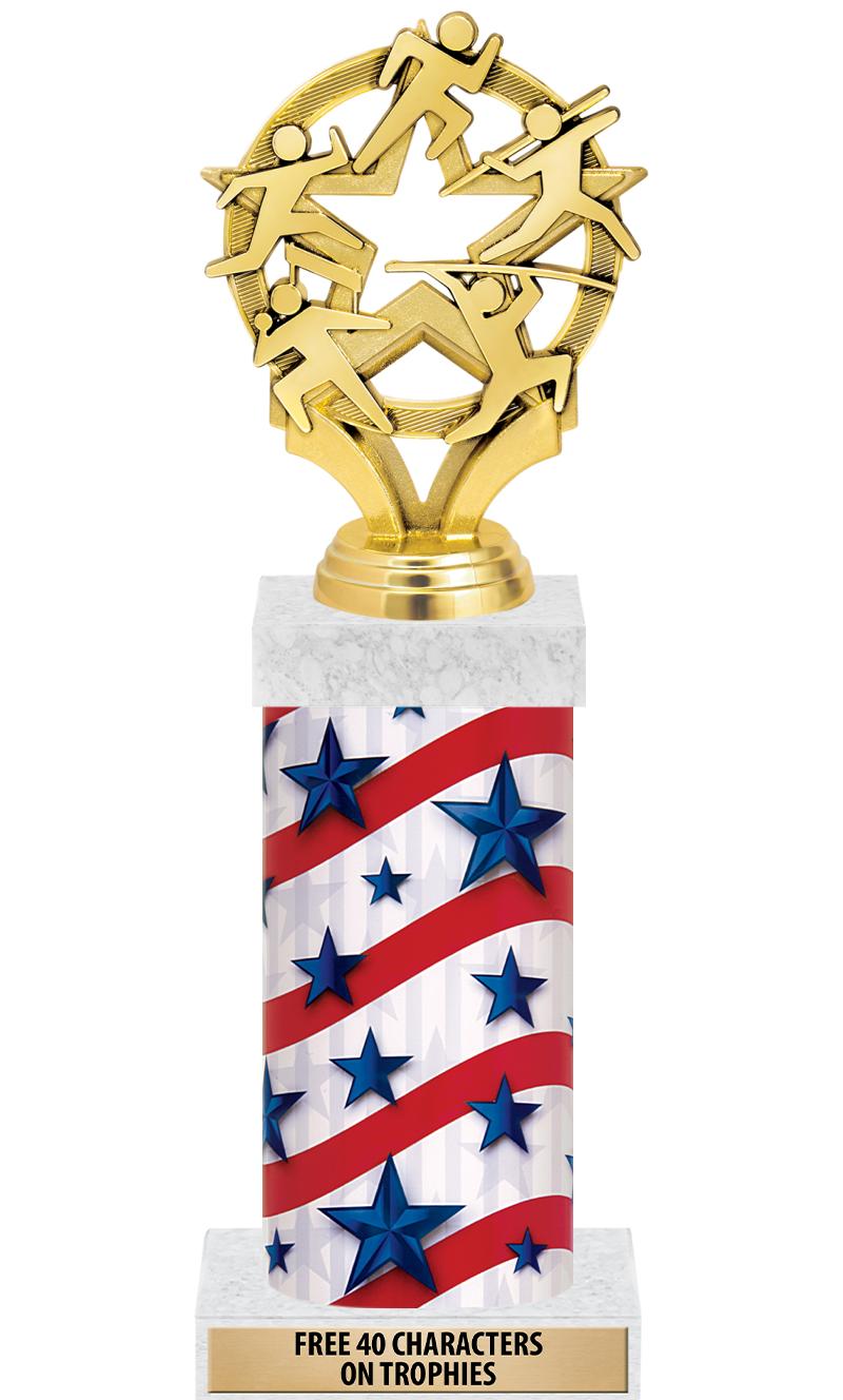 14" AMER GLORY GD FIG SQR TRP