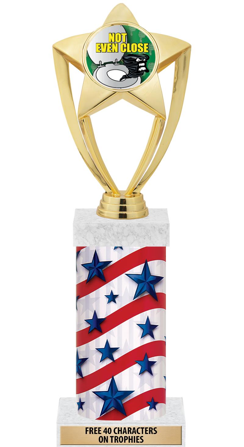 14" AMER GLORY GD FIG SQR TRP