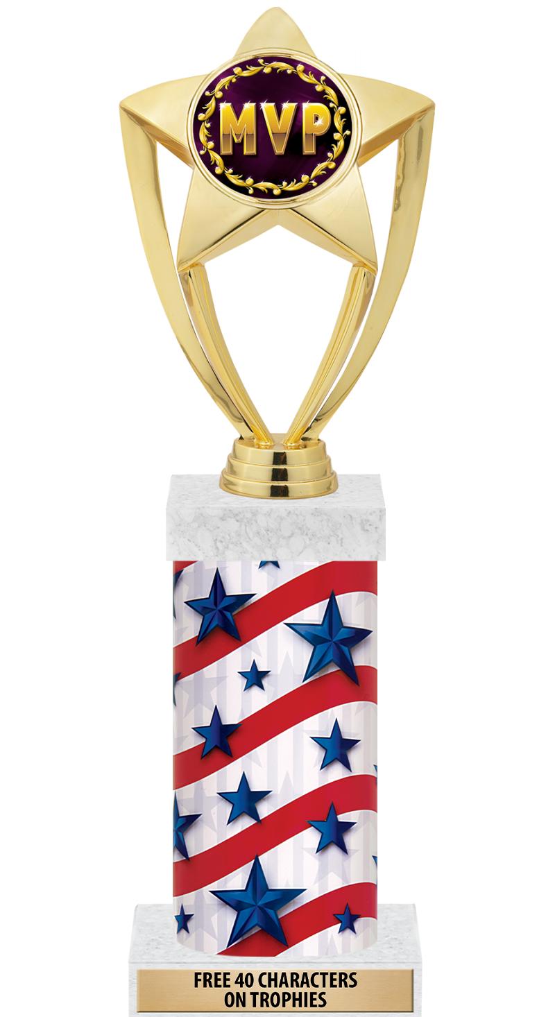 14" AMER GLORY GD FIG SQR TRP