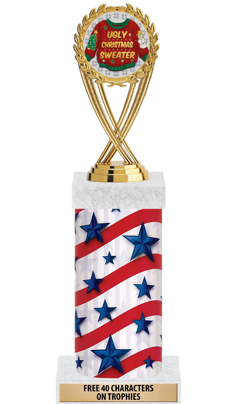 14" AMER GLORY GD FIG SQR TRP