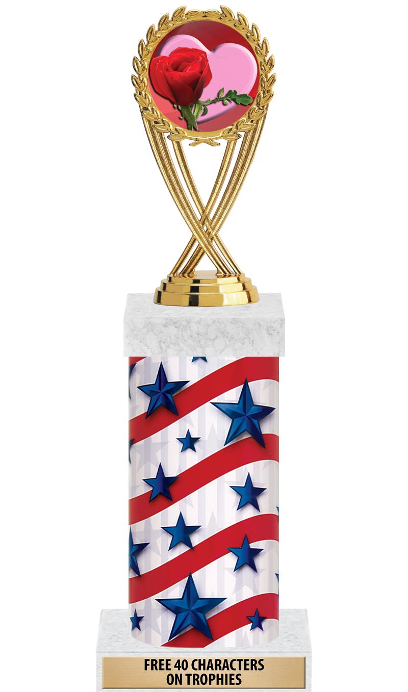 14" AMER GLORY GD FIG SQR TRP