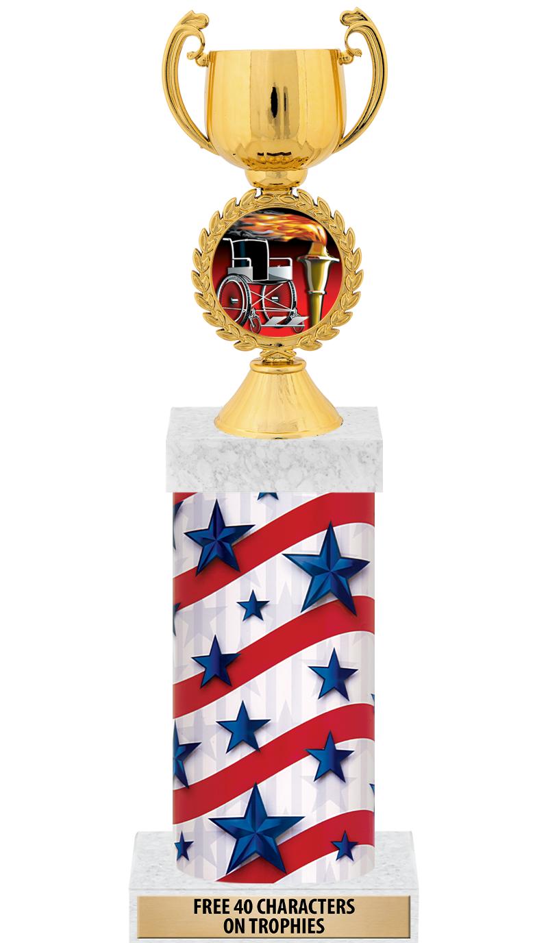 14" AMER GLORY GD FIG SQR TRP