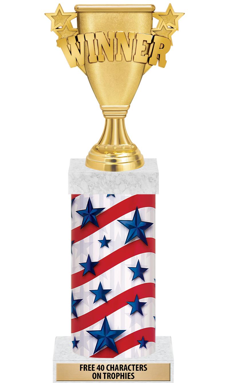 14" AMER GLORY GD FIG SQR TRP