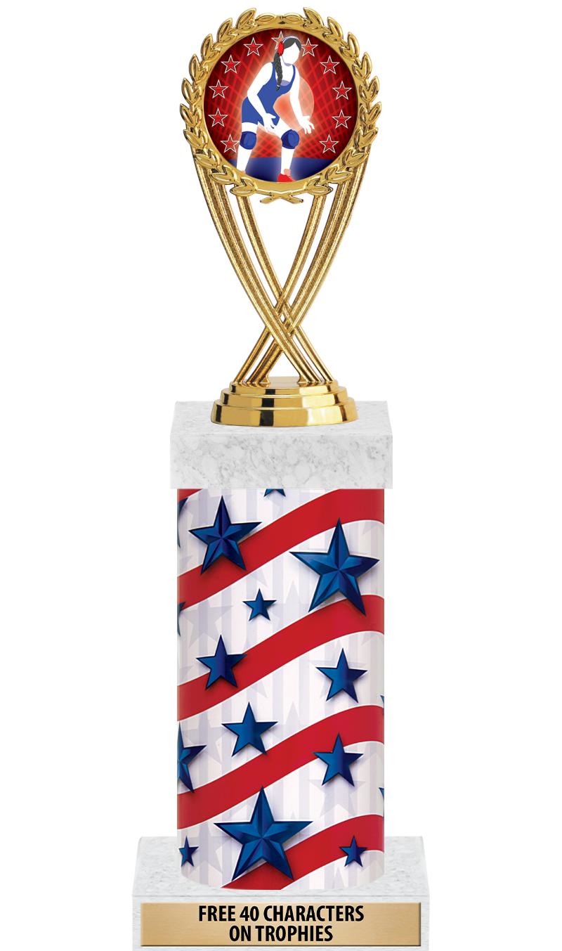 14" AMER GLORY GD FIG SQR TRP