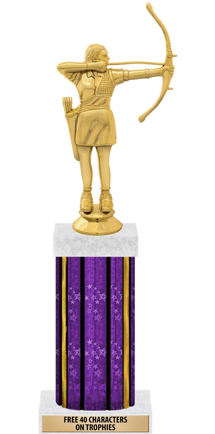 14"PRPL/GD-STARS-GD FIG/SQUARE