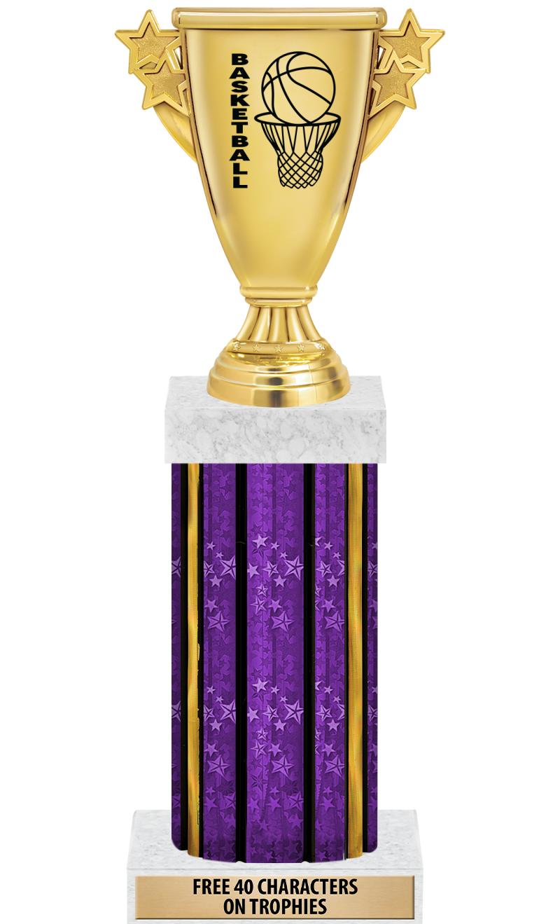 14"PRPL/GD-STARS-GD FIG/SQUARE