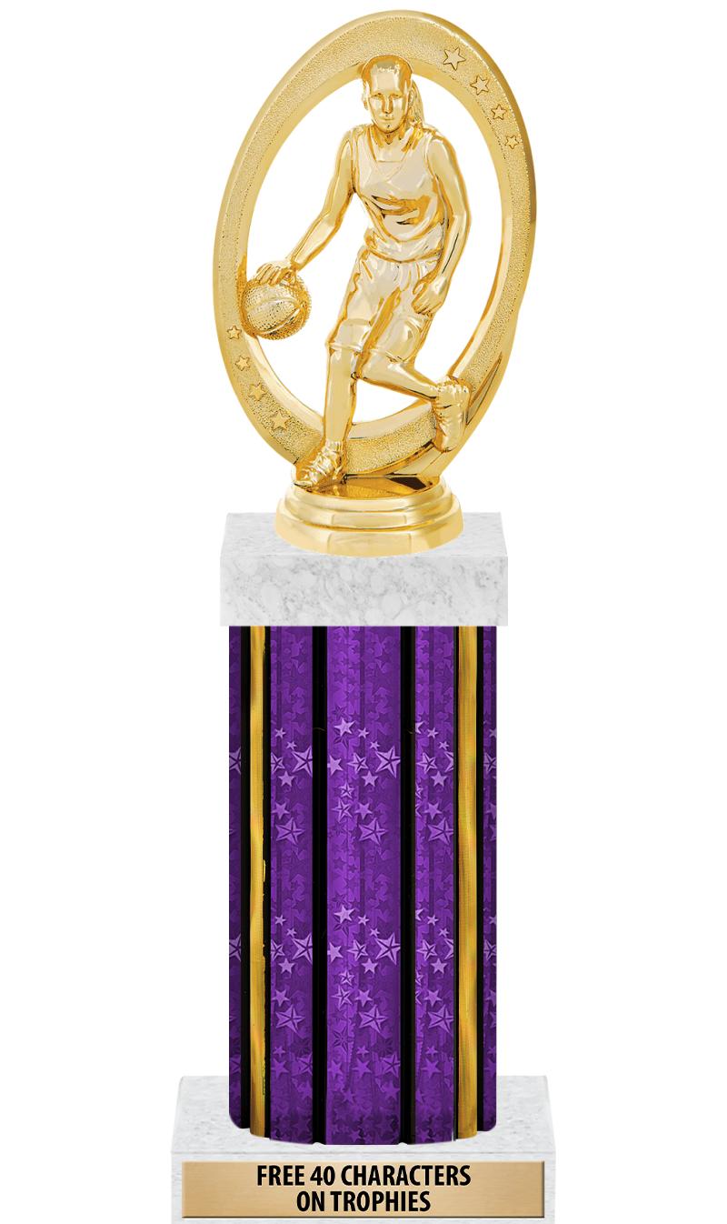 14"PRPL/GD-STARS-GD FIG/SQUARE