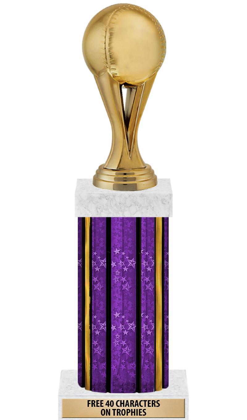 14"PRPL/GD-STARS-GD FIG/SQUARE