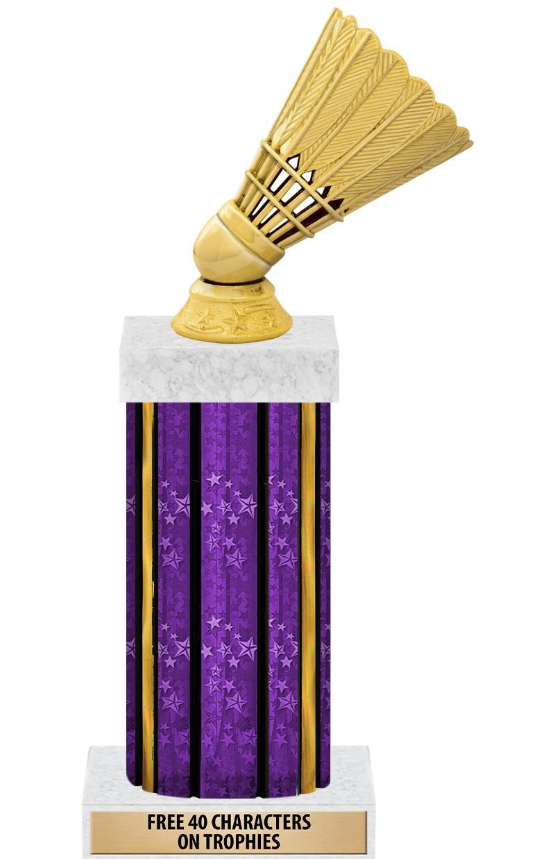 14"PRPL/GD-STARS-GD FIG/SQUARE