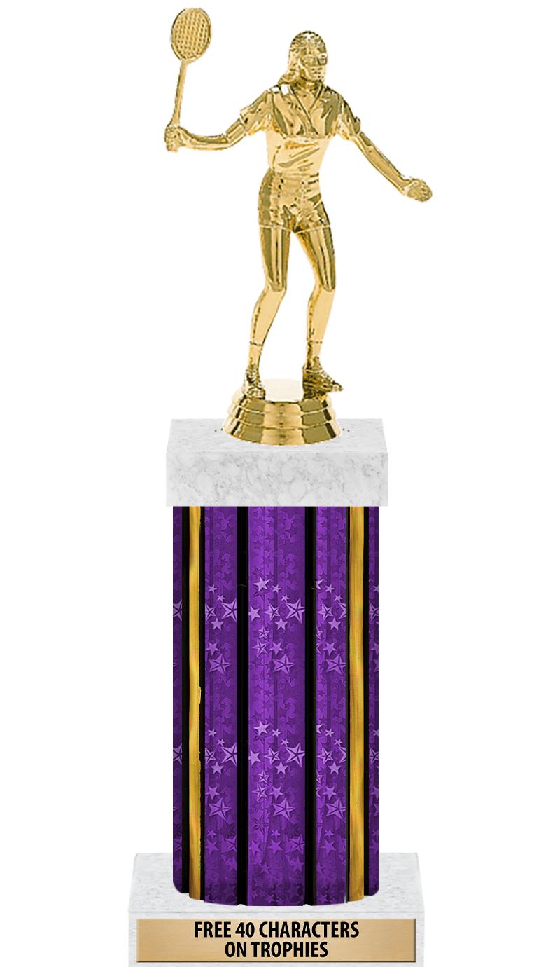 14"PRPL/GD-STARS-GD FIG/SQUARE