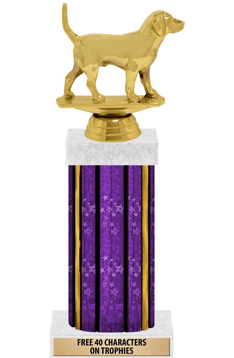 14"PRPL/GD-STARS-GD FIG/SQUARE