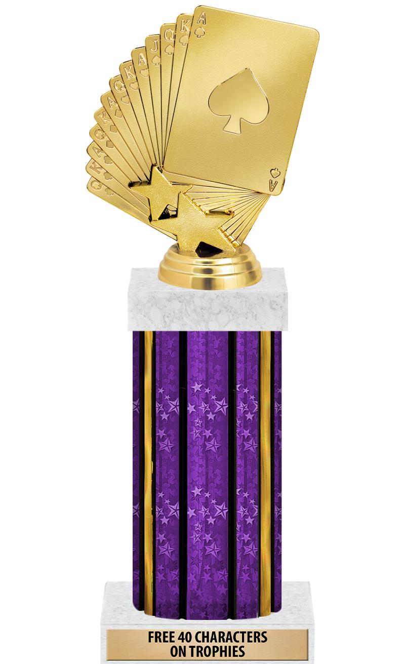 14"PRPL/GD-STARS-GD FIG/SQUARE