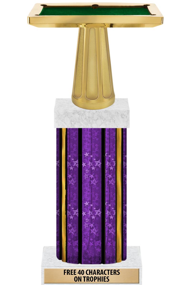 14"PRPL/GD-STARS-GD FIG/SQUARE