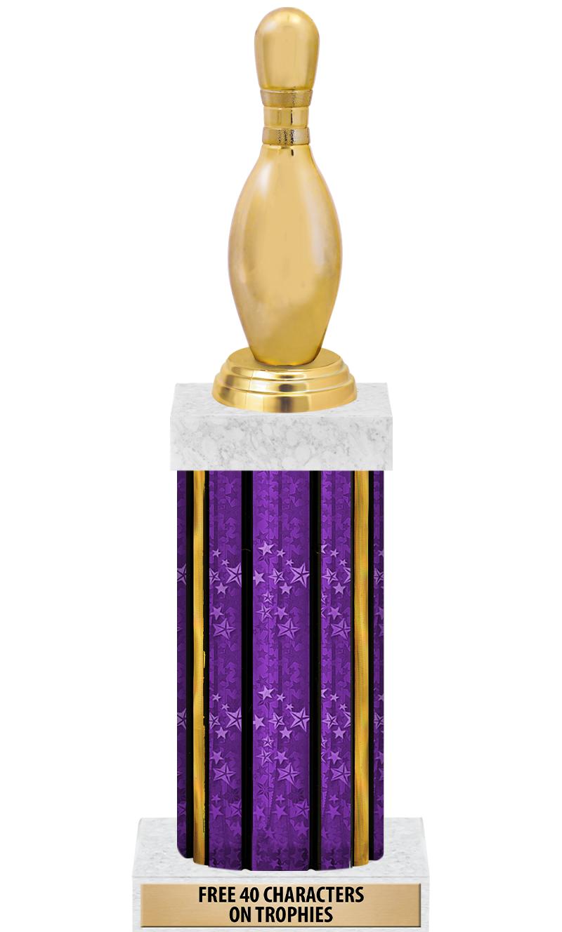 14"PRPL/GD-STARS-GD FIG/SQUARE