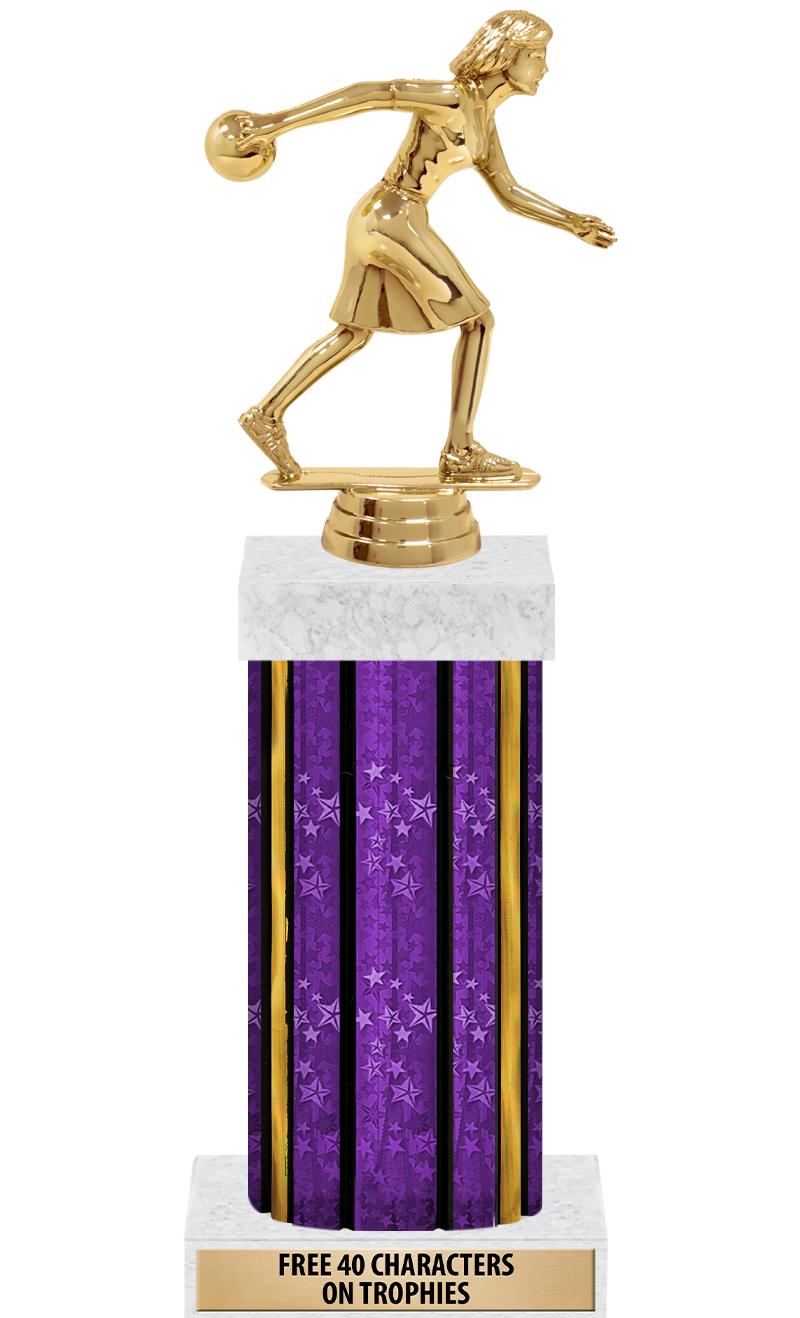 14"PRPL/GD-STARS-GD FIG/SQUARE