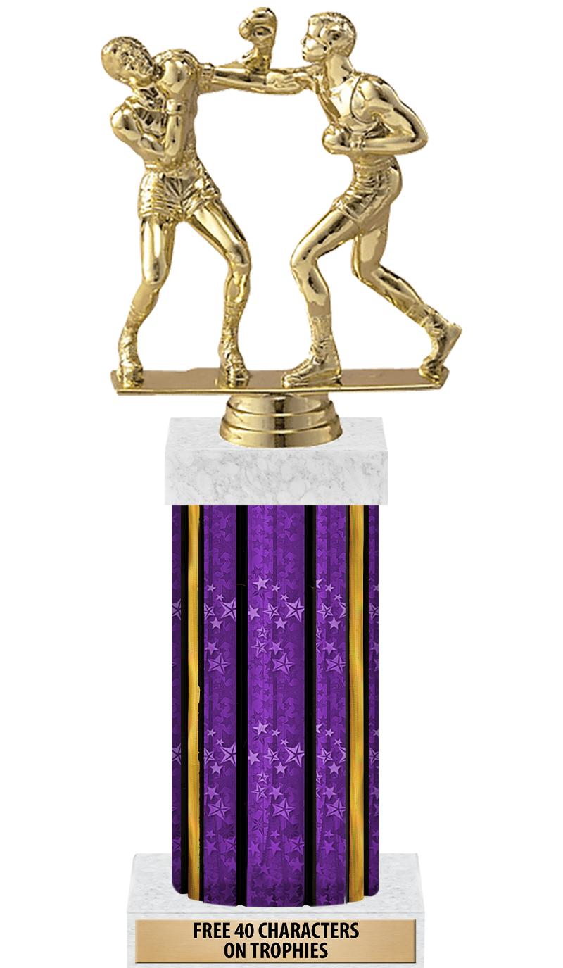 14"PRPL/GD-STARS-GD FIG/SQUARE