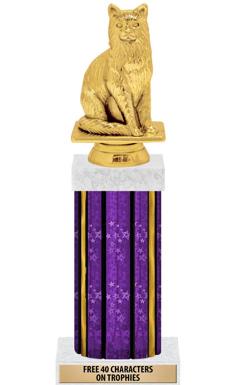 14"PRPL/GD-STARS-GD FIG/SQUARE