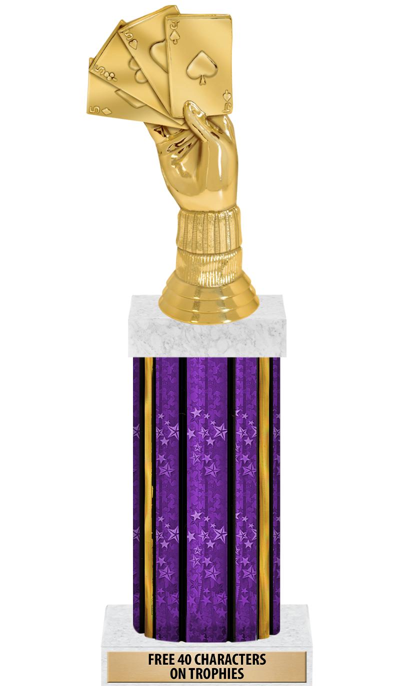 14"PRPL/GD-STARS-GD FIG/SQUARE