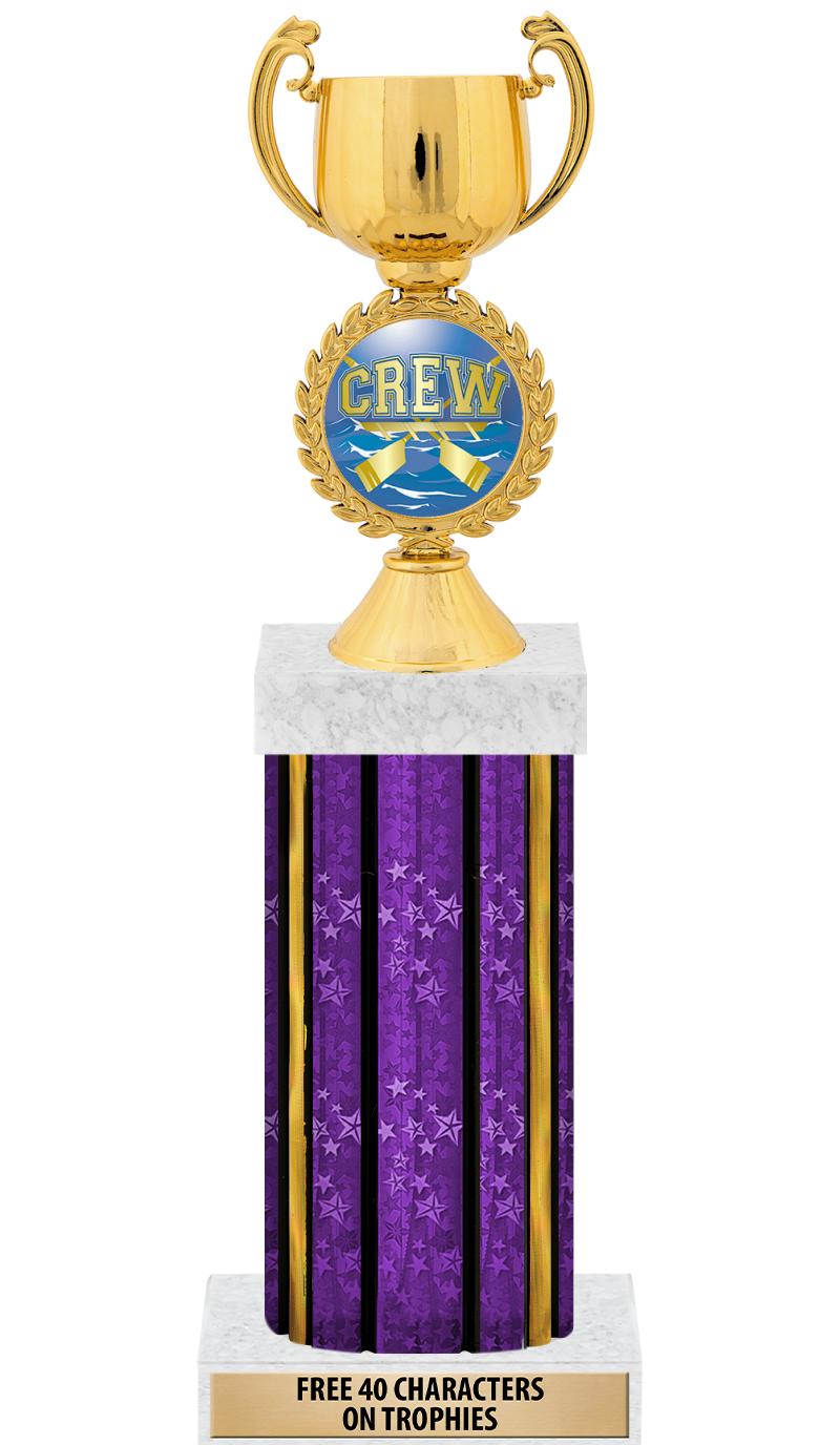 14"PRPL/GD-STARS-GD FIG/SQUARE