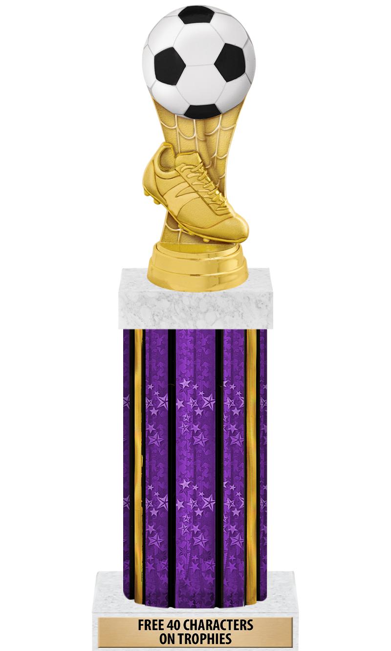 14"PRPL/GD-STARS-GD FIG/SQUARE