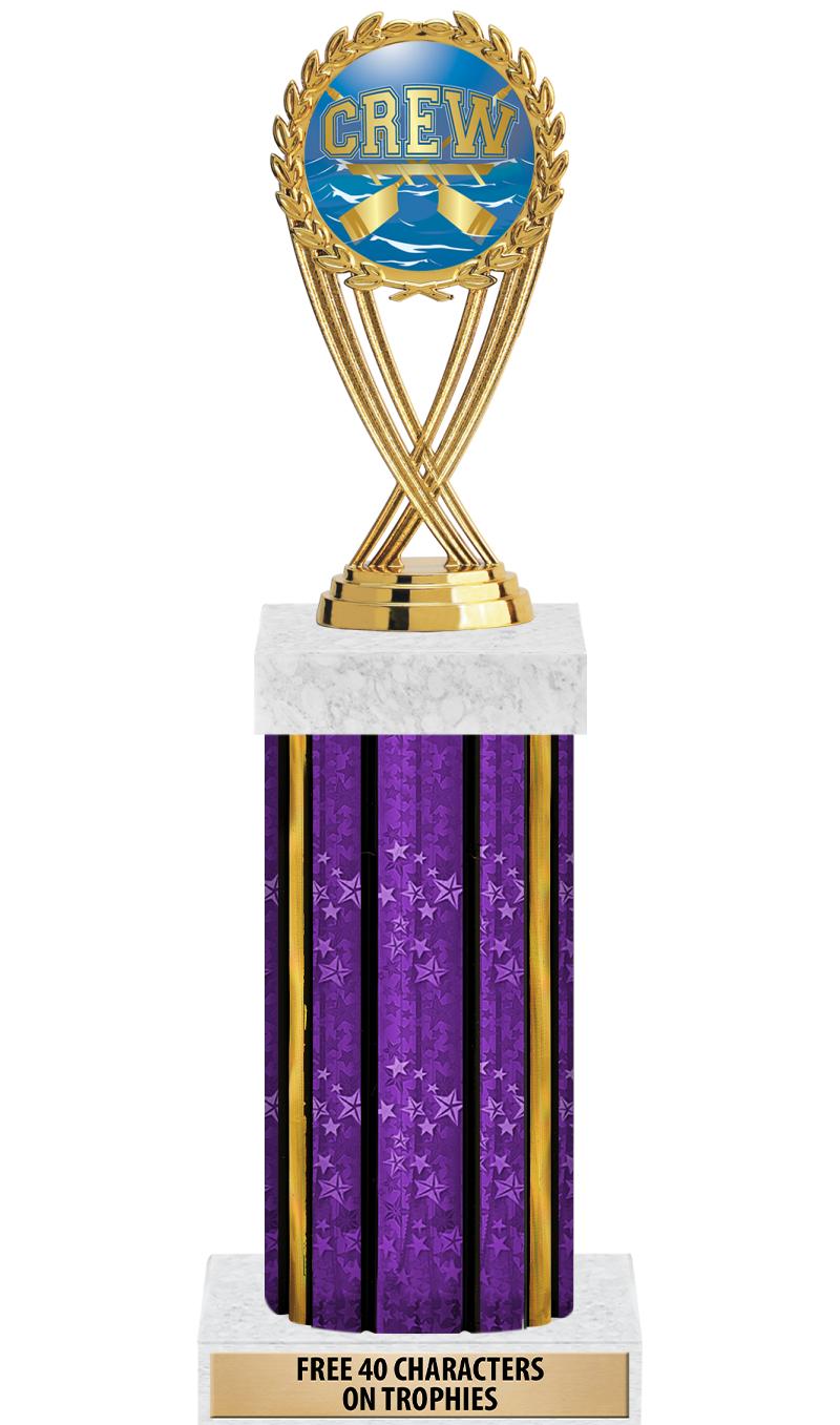 14"PRPL/GD-STARS-GD FIG/SQUARE