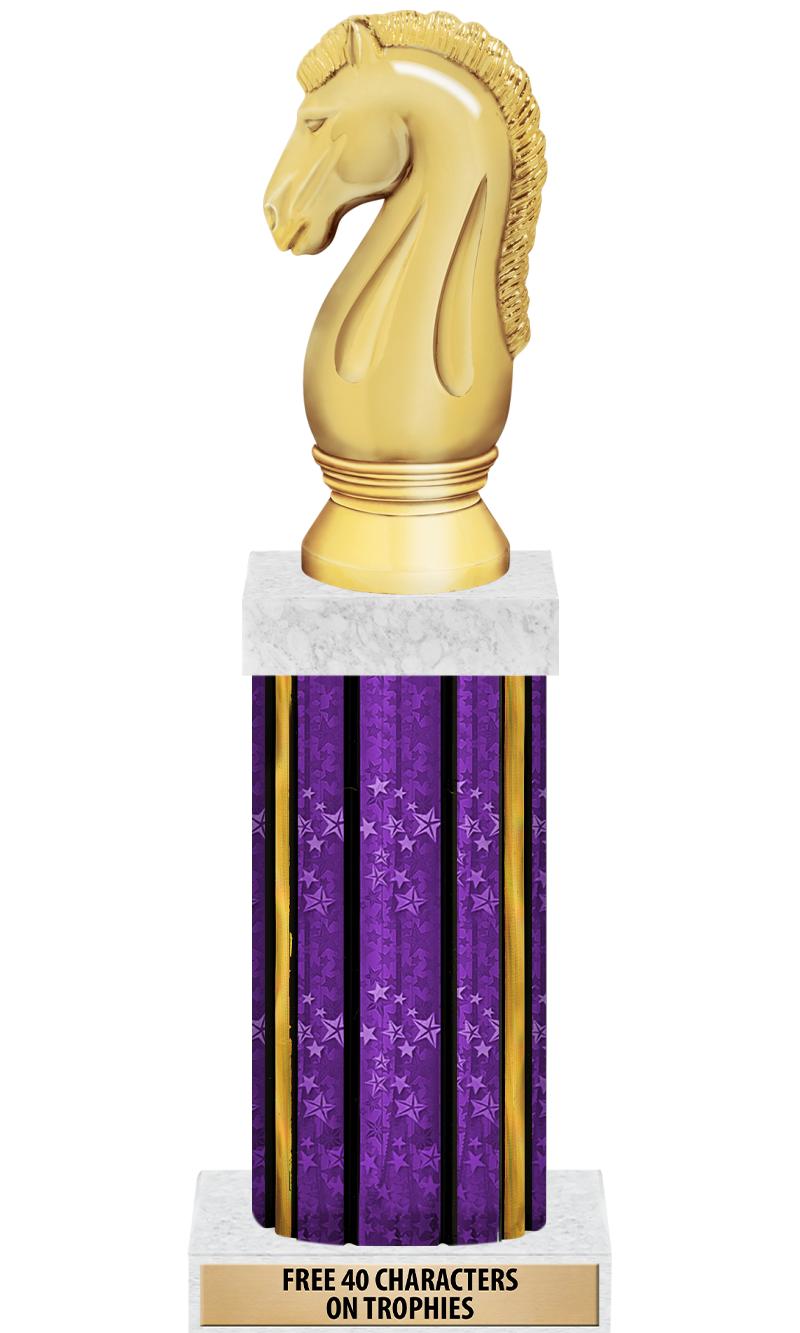 14"PRPL/GD-STARS-GD FIG/SQUARE