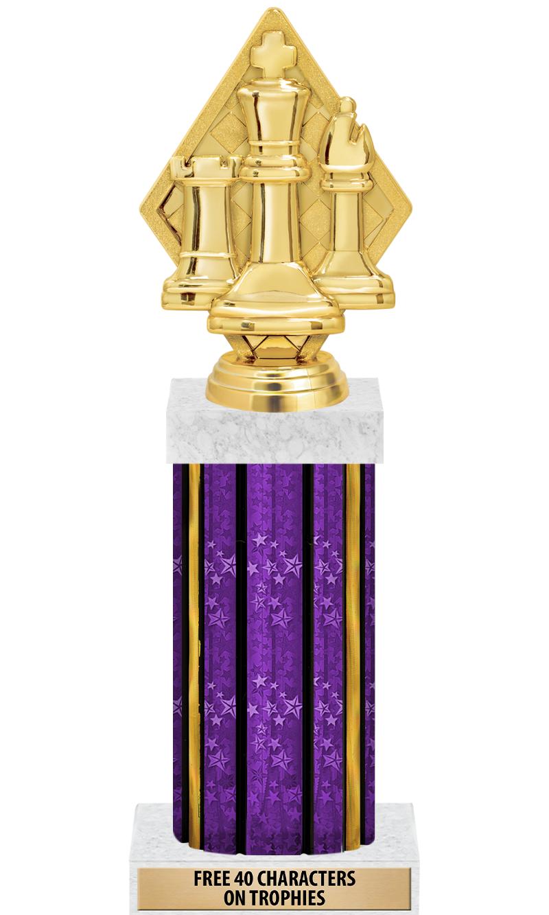 14"PRPL/GD-STARS-GD FIG/SQUARE