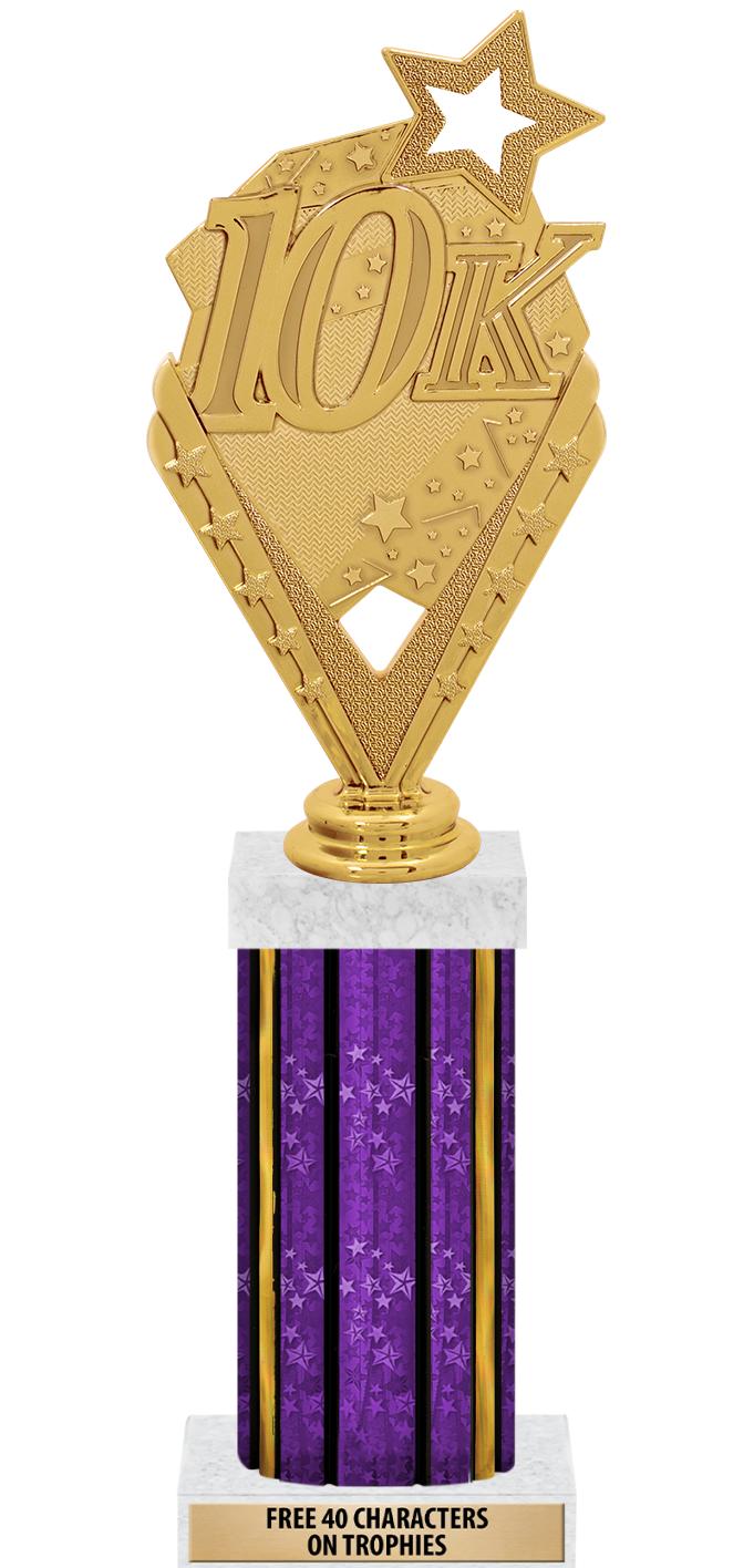 14"PRPL/GD-STARS-GD FIG/SQUARE