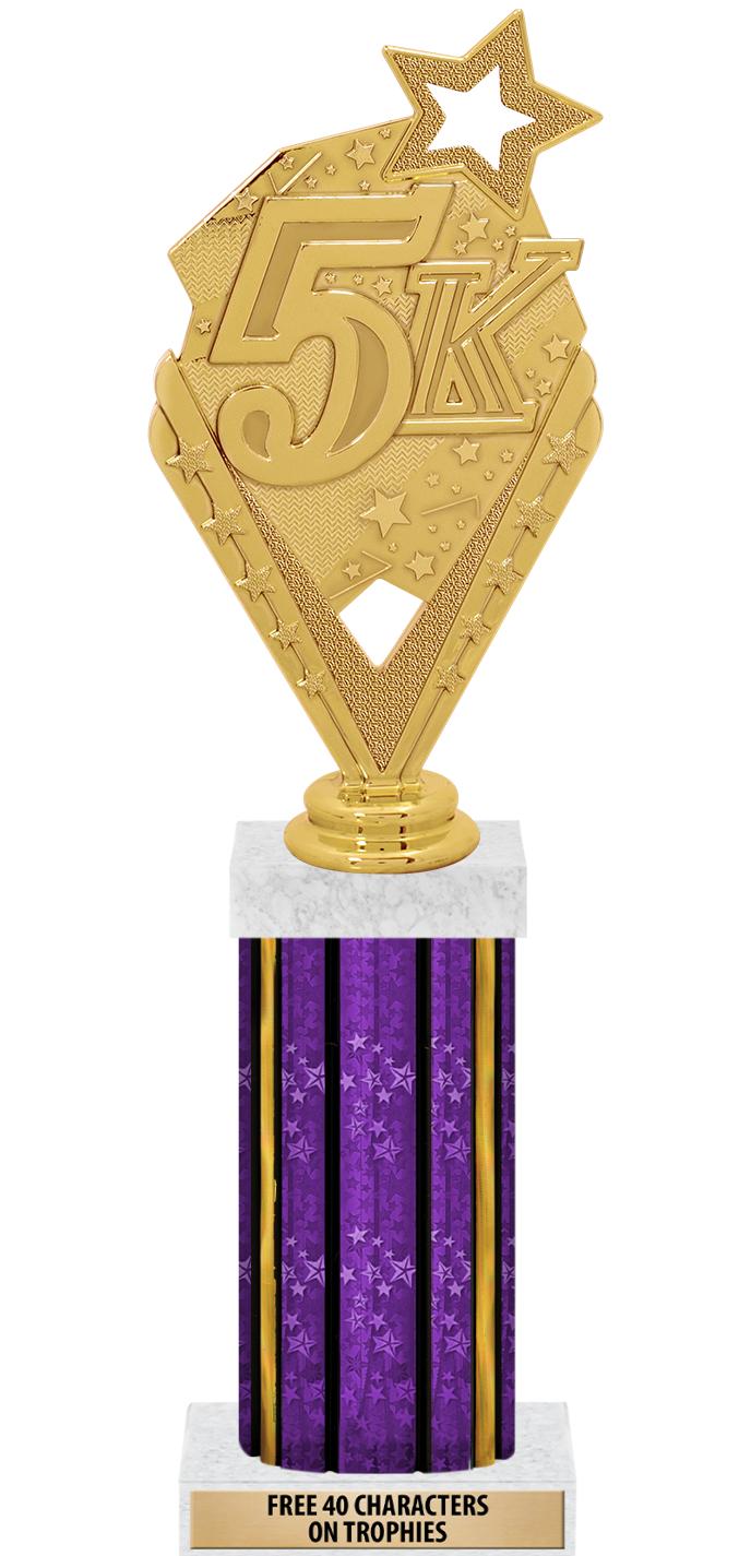 14"PRPL/GD-STARS-GD FIG/SQUARE