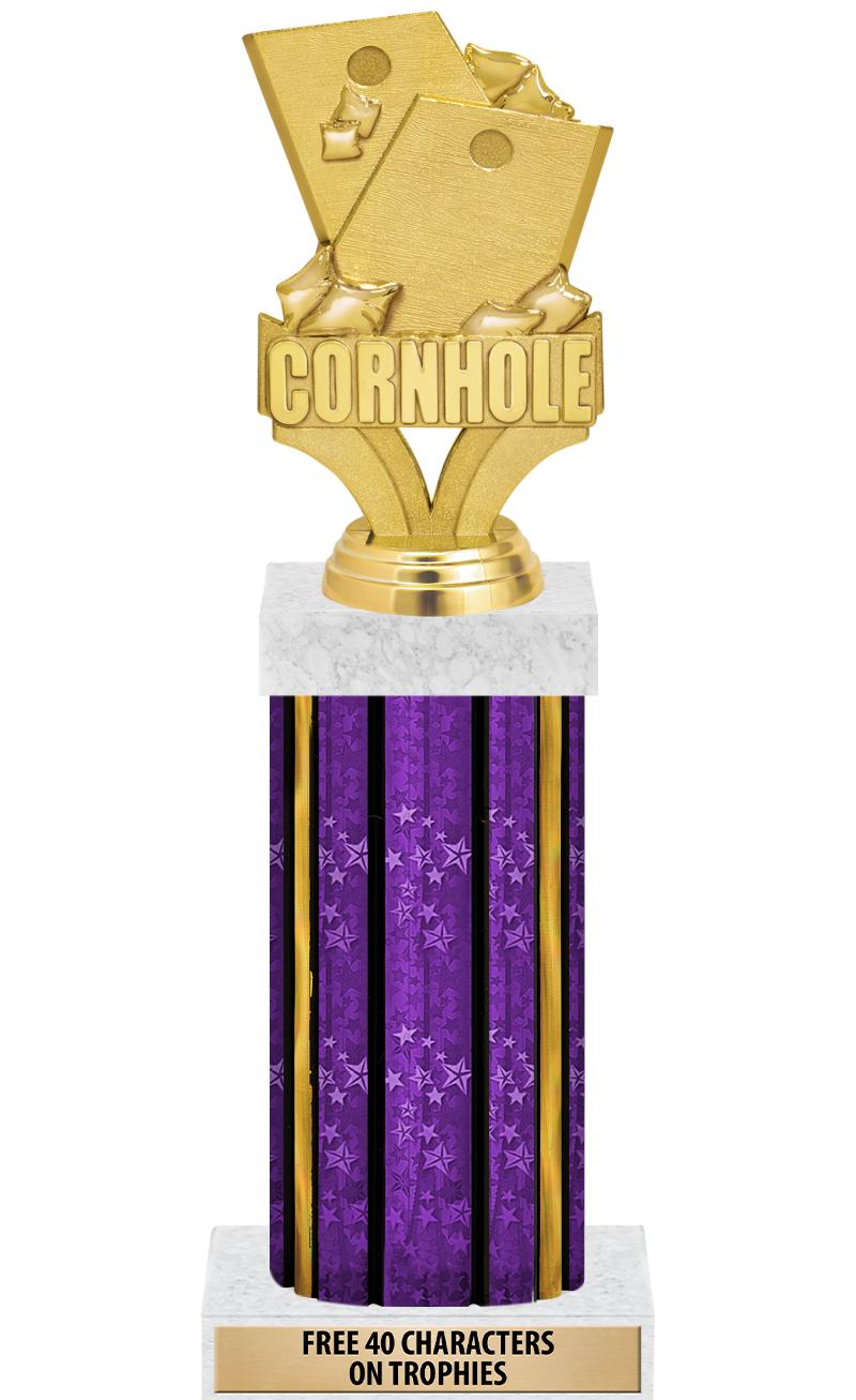 14"PRPL/GD-STARS-GD FIG/SQUARE