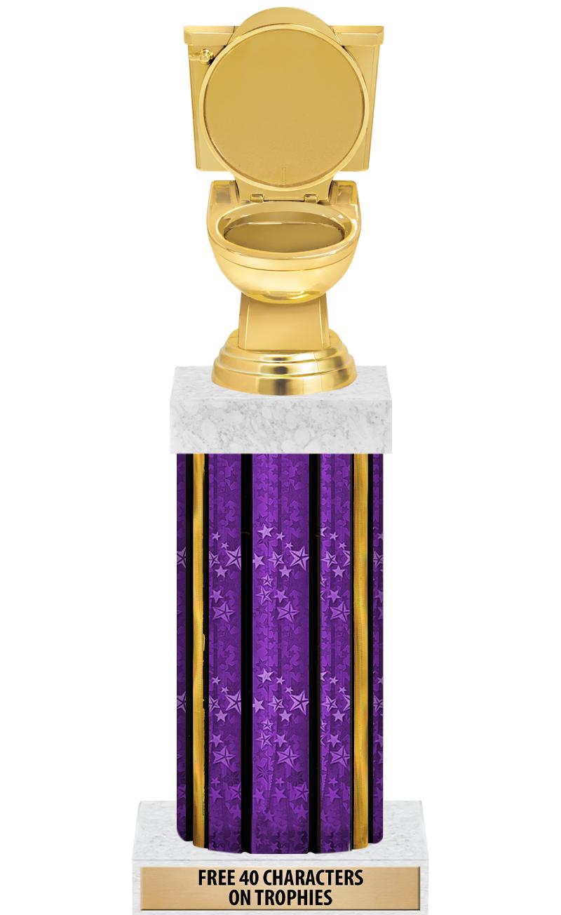 14"PRPL/GD-STARS-GD FIG/SQUARE