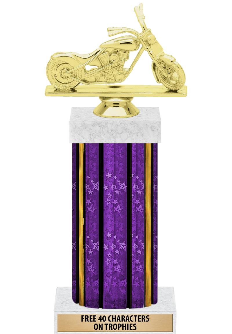 14"PRPL/GD-STARS-GD FIG/SQUARE