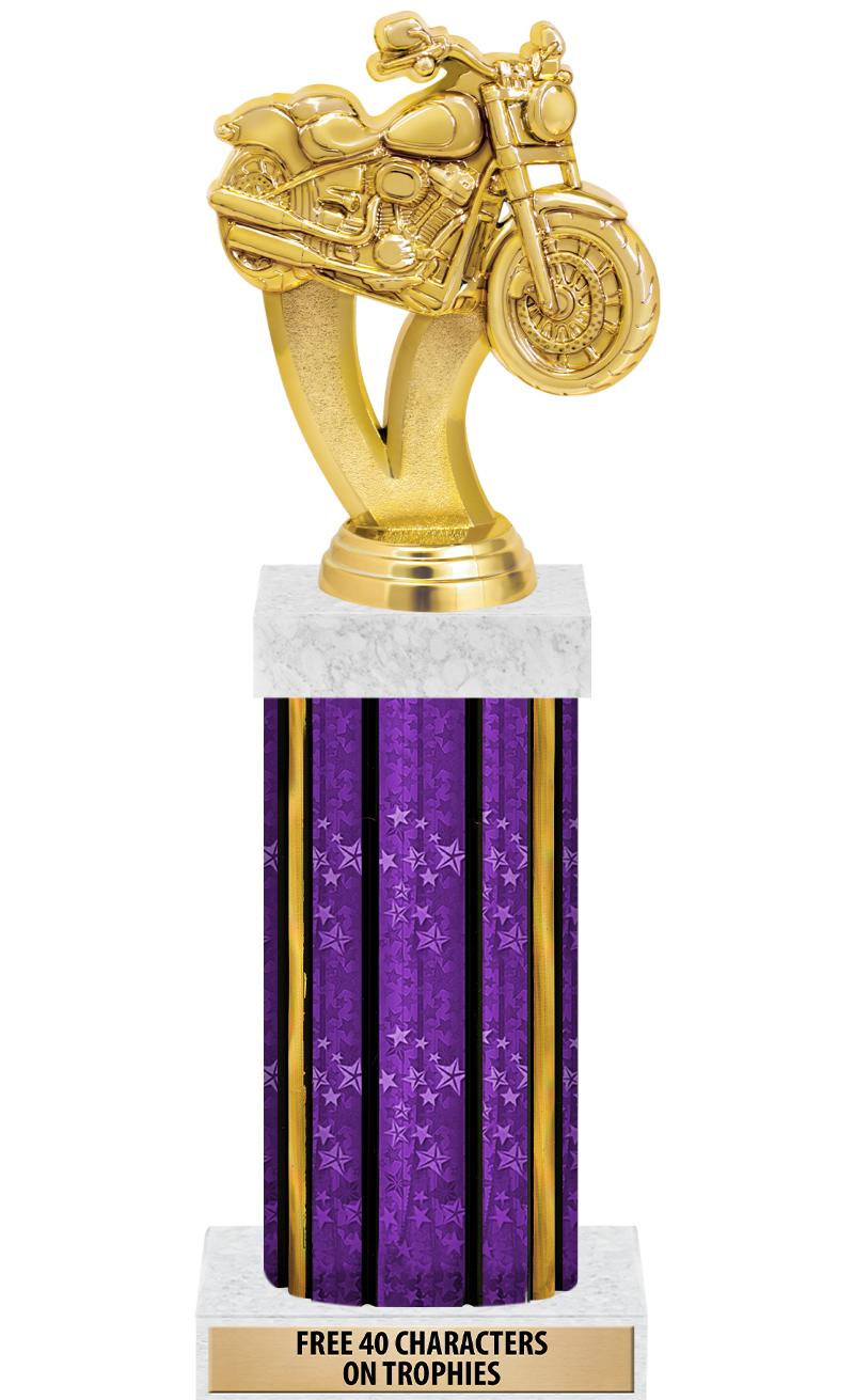 14"PRPL/GD-STARS-GD FIG/SQUARE