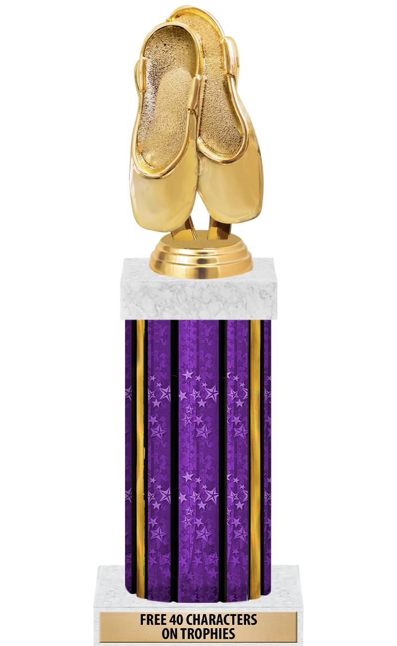 14"PRPL/GD-STARS-GD FIG/SQUARE