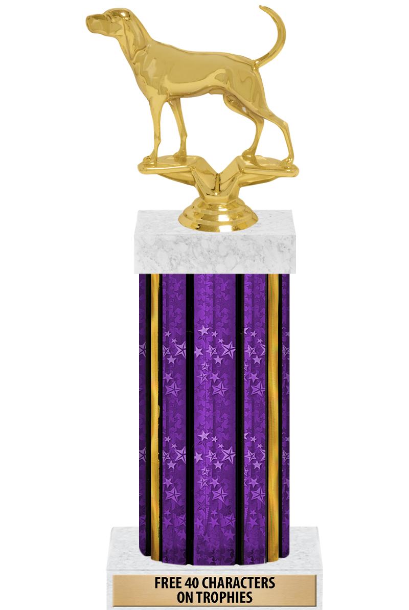 14"PRPL/GD-STARS-GD FIG/SQUARE