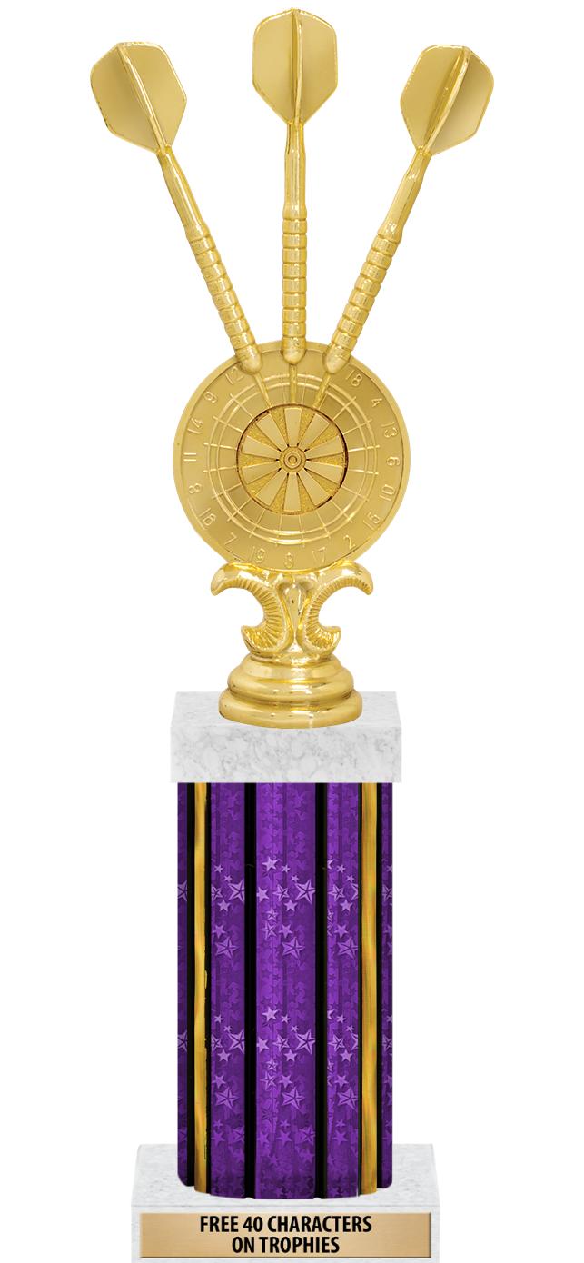 14"PRPL/GD-STARS-GD FIG/SQUARE